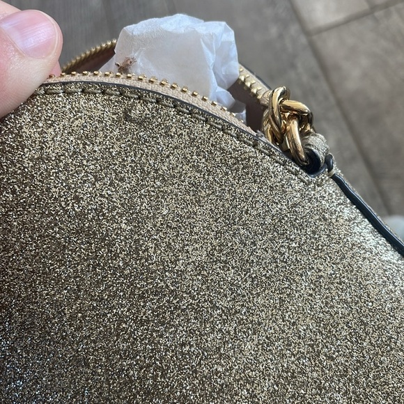 Michael Kors Gold Glitter Crossbody Bag - Picture 4 of 7